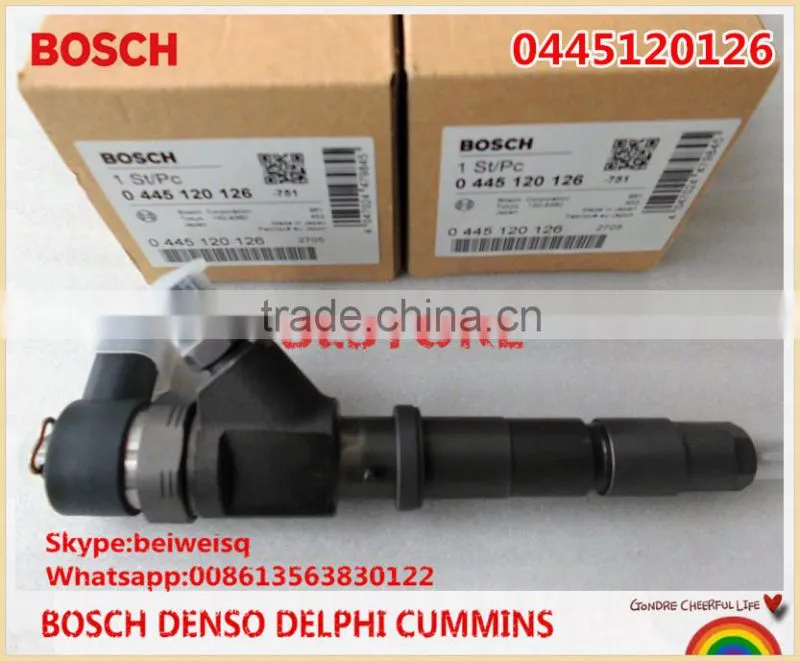 Genuine Common rail injector 0445120126 for KOBELCO SK130-8 SK140-8 IN STOCK !!