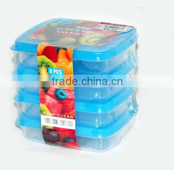300ml 4pcs plastic container set,storage box