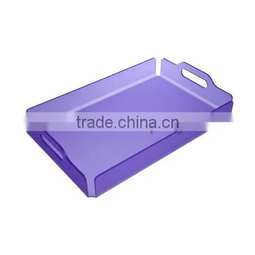 high polish customized acrylic trays wholesale/acrylic serving tray/acrylic tray for food and cosmetic