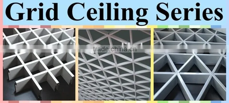 Black Powder Coated Modern Moisture-proof Aluminum Suspended Baffle Ceiling With Factory Price