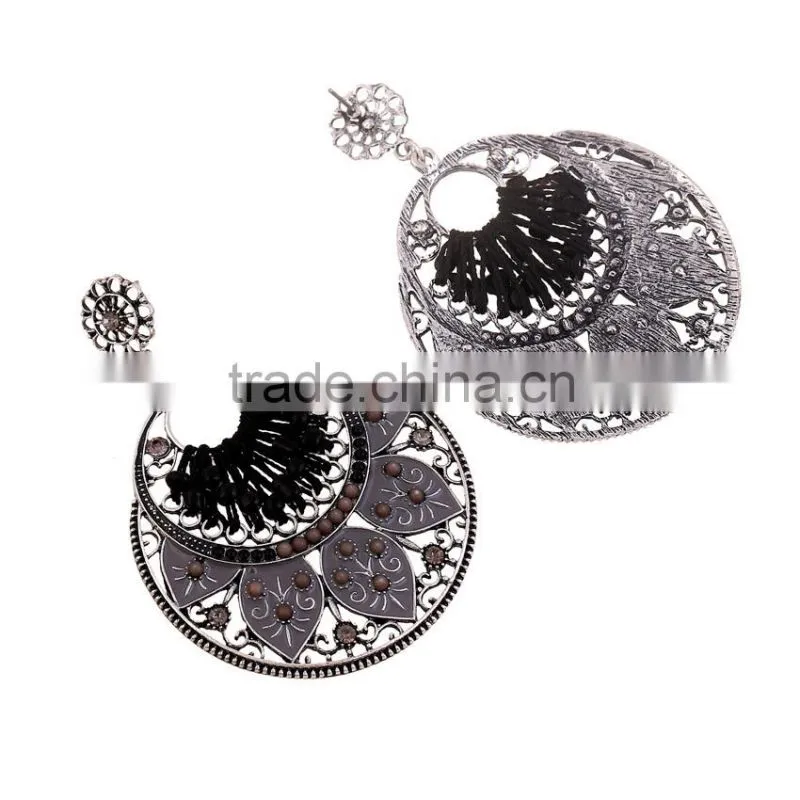 2016 new arrival summer beach party earring beaded hoop earring for girls
