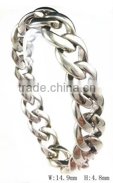 B085 stainless steel loop bracelet for men