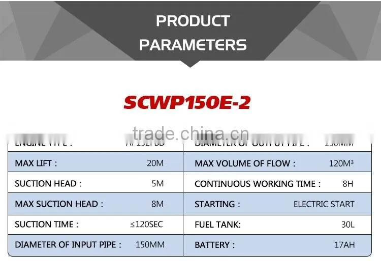 China Manufacture Price Supply Water Pump With Specifications And Price