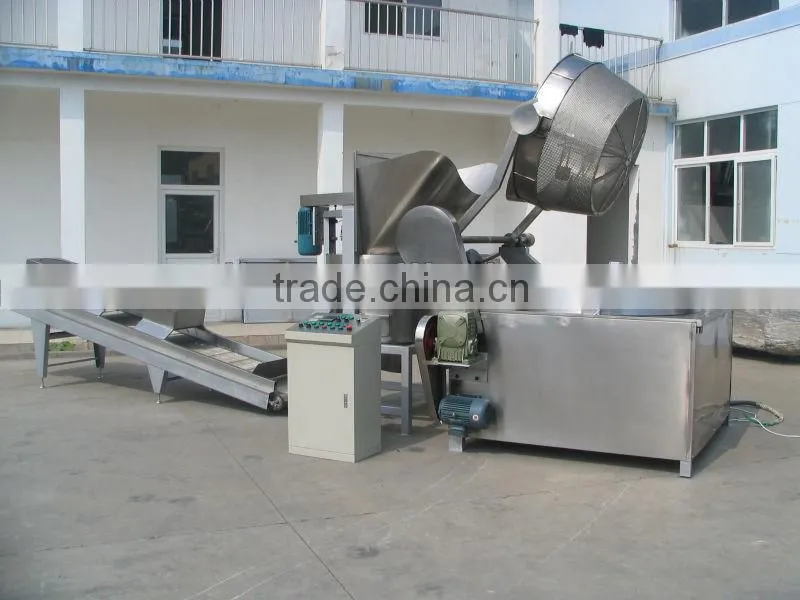 Induction French Fries Peanut Automatic Batch Fryer Machine