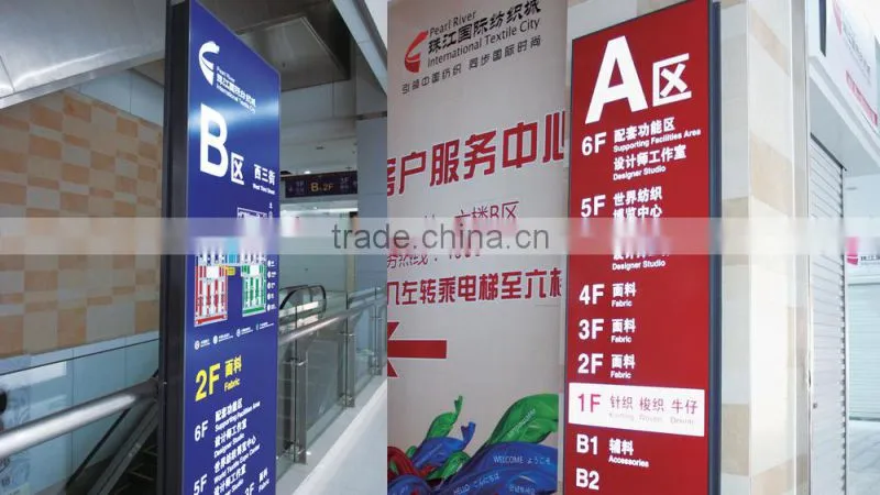 outdoor advertising aluminum led pylon sign