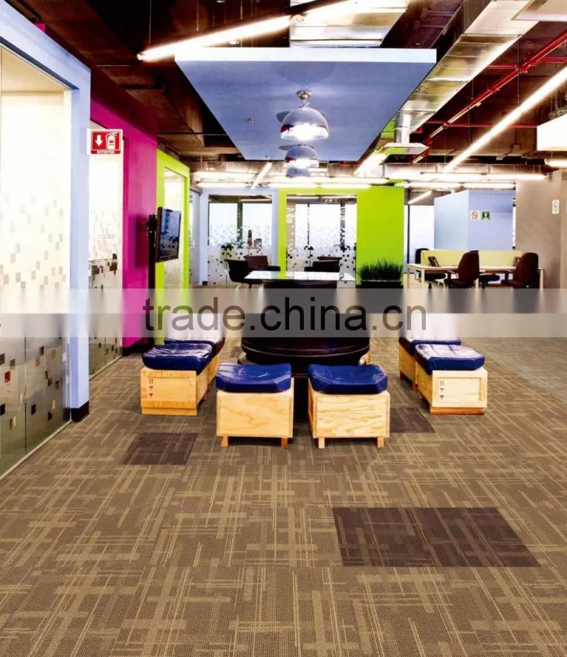 Bank,office,hotel carpet tiles for heavy traffic use CE Compliance with