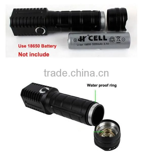 hot sales led torch flashlights lamp 5W Aluminium rechargeable battery led flashlights