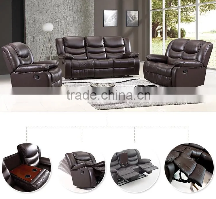 Modern corner recliner sofa set 2016