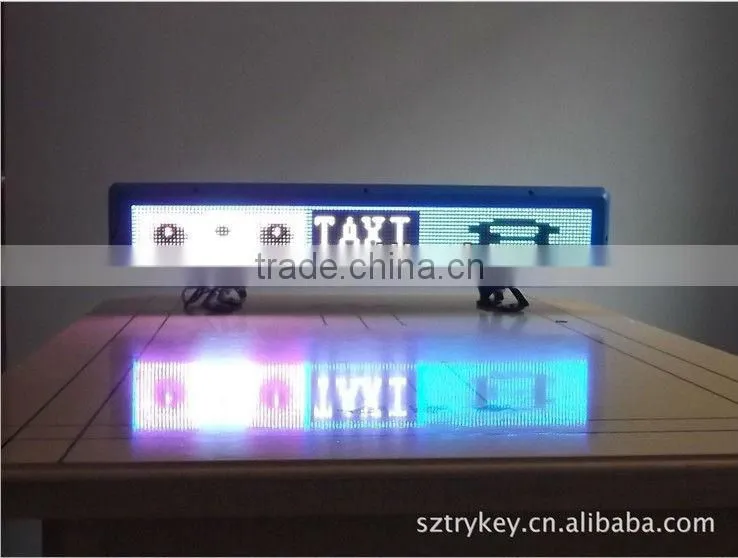 P16 red color outdoor led display sign for car park bus station
