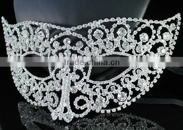 wholesale fancy rhinestone masquerade ball mask
