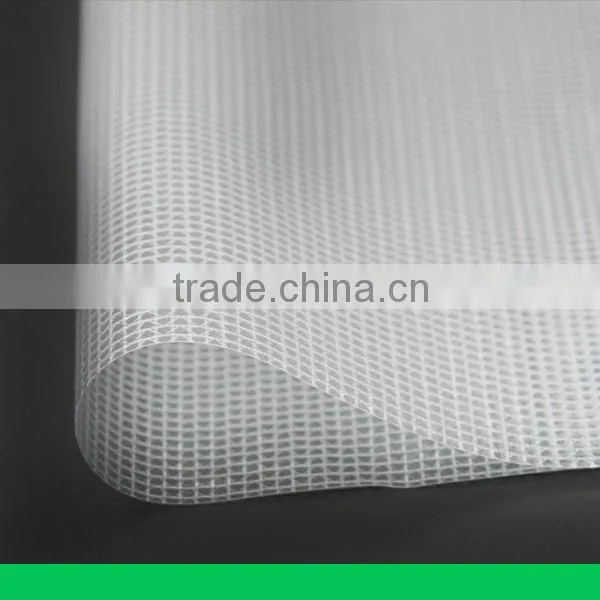 flame-resistant,cold-resistant 200*300D PVC Transparent mesh fabric