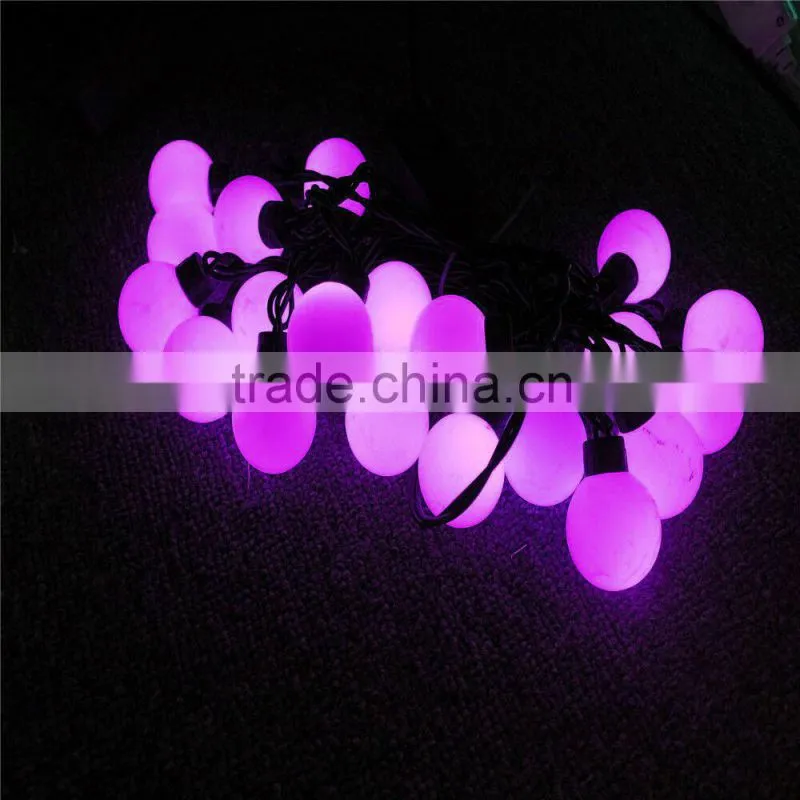 colorful string ball cluster Battery/adapter powered color changing orb pvc copper silver wired invisible rice led lights