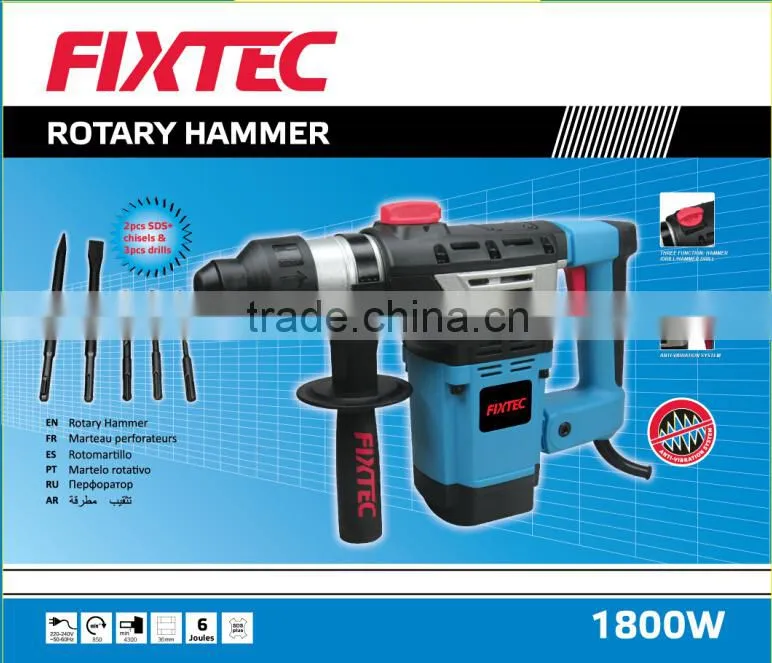 FIXTEC 1800w drill rotary hammer power tools