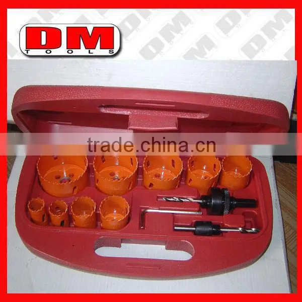 Low price hotsell hss hole saw set bi-metal hole saw kit