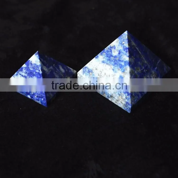 Beauteous High Quality Natural Lapis Lazuli Crystal Stone Pyramids For Sale Decor