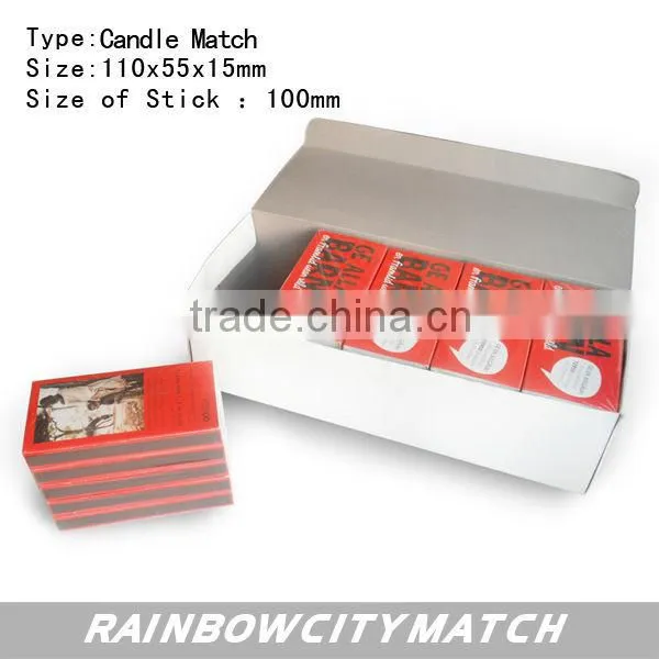 safety Candle Match with printing box for hetel and wedding