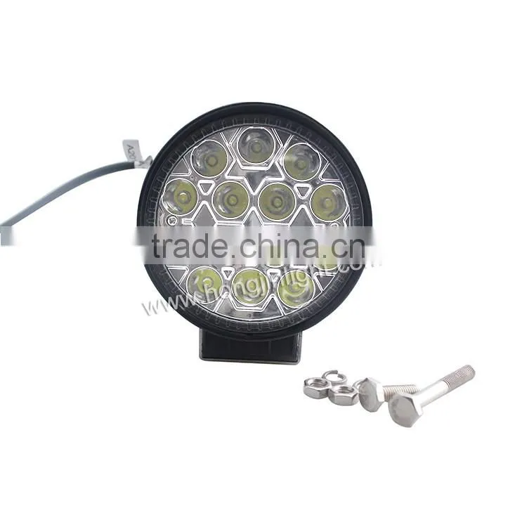 Top quality with cheap price 9V - 32V offroad lights truck Round 42w light led headlight