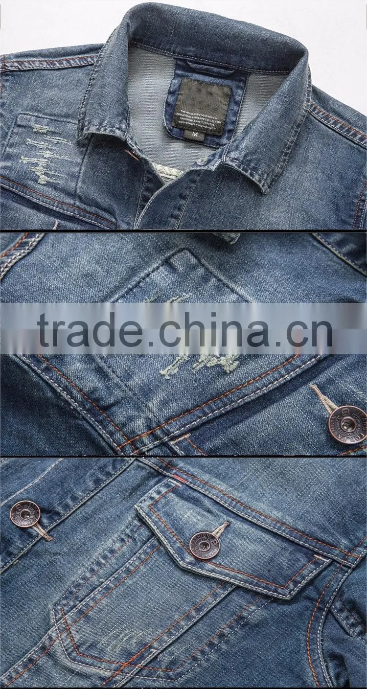 Hot Sale New style Popular jean jacket pattern Factory