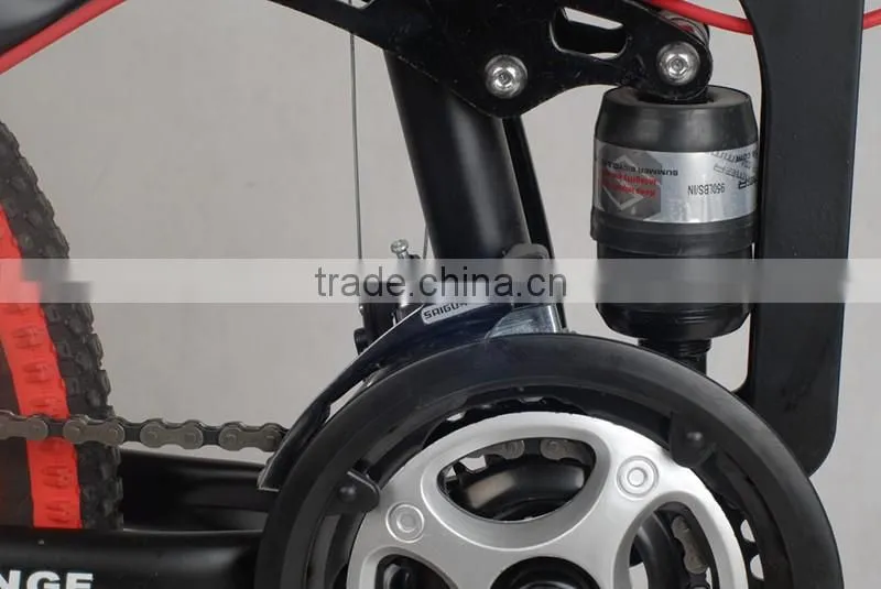 20-inch folding mountain bike 21 speed high-carbon steel full suspension folding bike