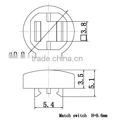 SC202 Push button switch cap