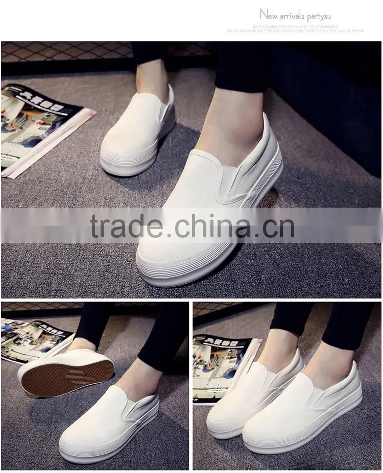 Plus Size 35-40 Flat Platform Shoes Woman Flat Canvas Lazy Shoes Female Fashion Trifle Thick Crust Shoes Footwear Women Shoes