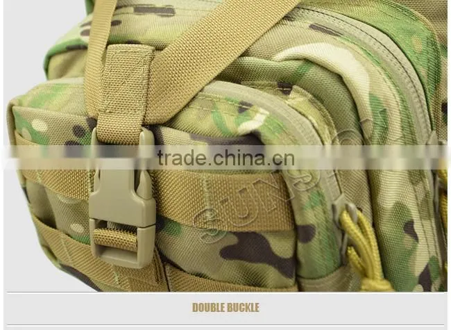 1000D waterproof fabric Military Tactical Backpack stitched with nylon