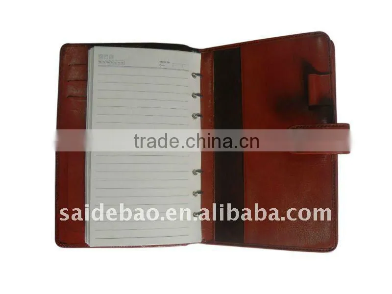 pu planner diary planner organizer notebook with zipper