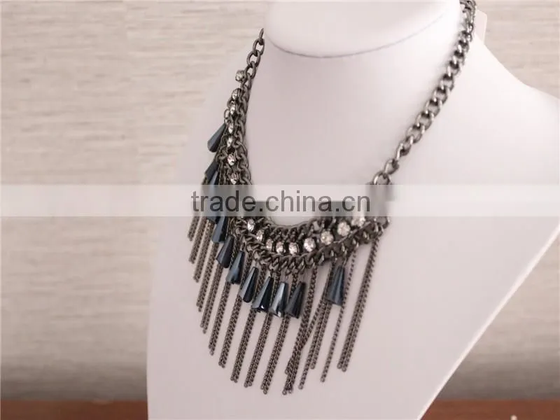 Fashion Bell Shape Jewelry Necklace, Crystal Necklaces Jewelry