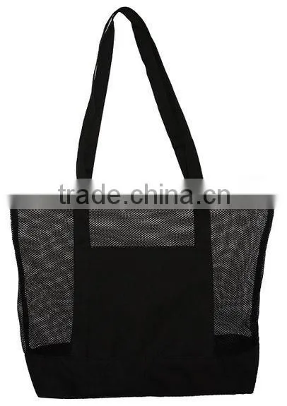 felt tote mesh hand bag