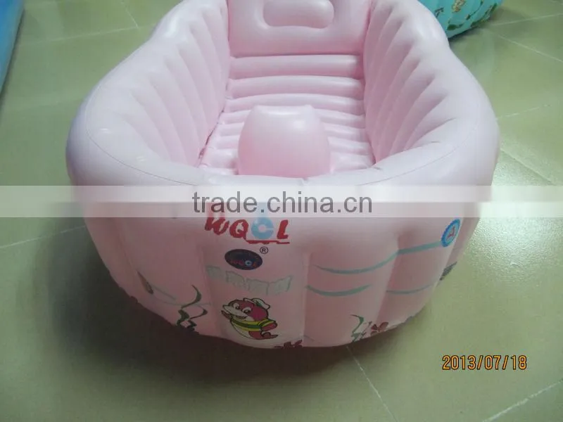 PVC Inflatable baby bathtub/ folding baby bathtub