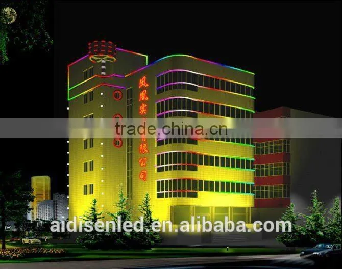 48pcs smd 5050 DMX RGB LED digital tube for building outline