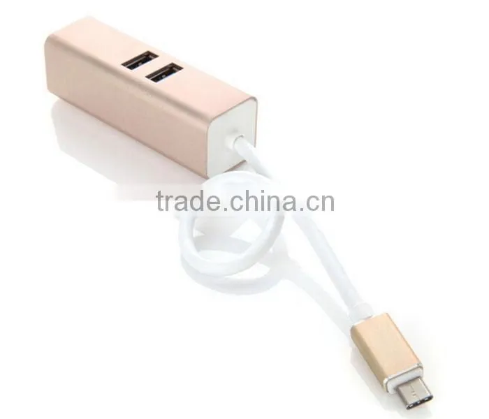 Aluminum USB-C Type C USB 3.1 High Speed 4 Port HUB Adapter For MacBook Nokia N1