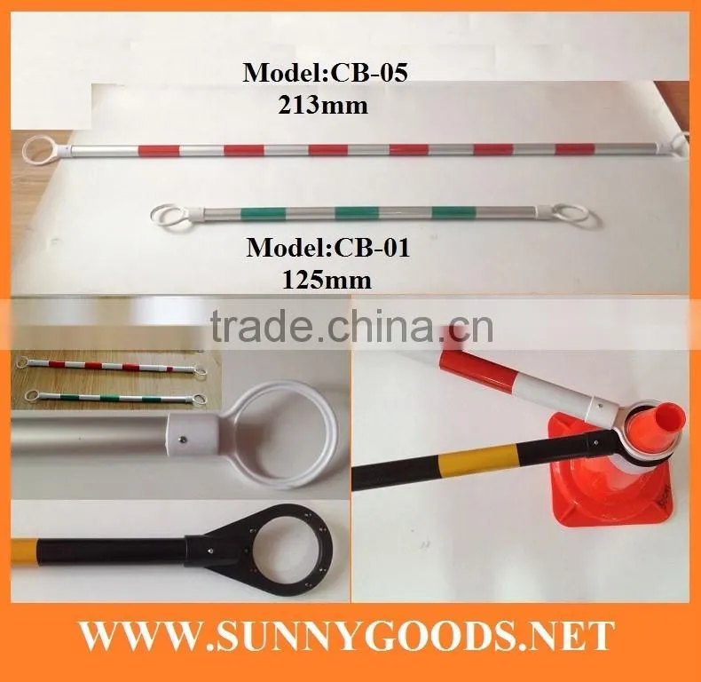 length2meters PVC material reflective safety poles