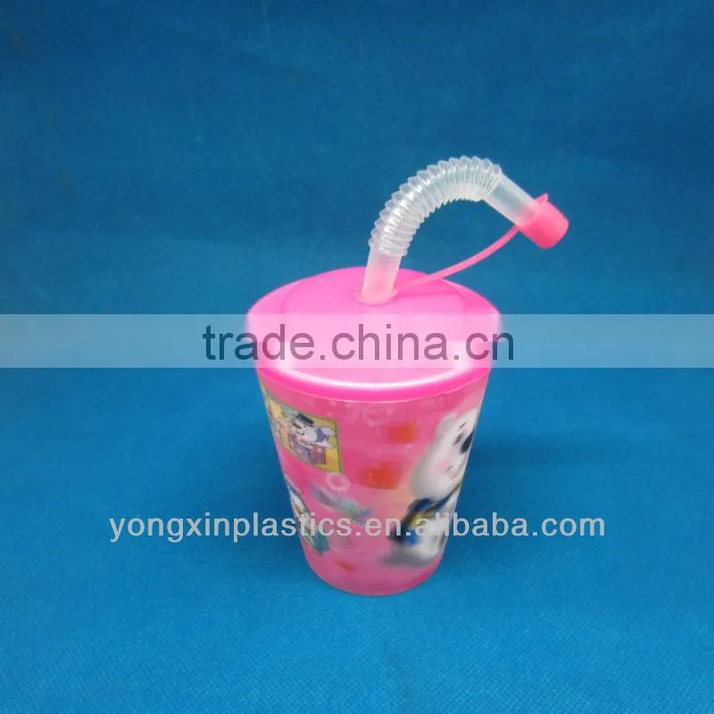 3D Lenticular Cup with straw and lid