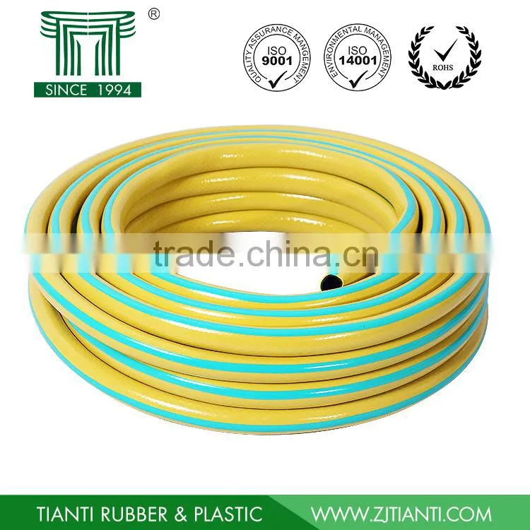 1" PVC garden hose, garden water hose with brass connector