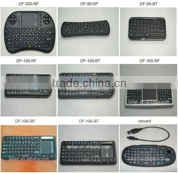 Manufacturer Thai USB Plastic/Silicon Mini Wireless Keyboard