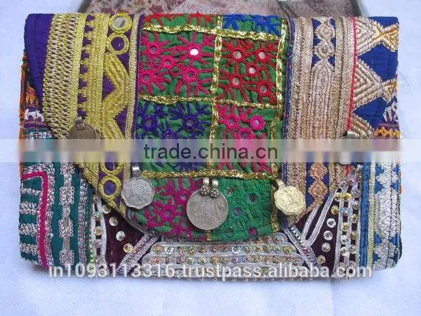 New 2015 hot collections Vintage banjara clutch bags indian Vintage banjara bags