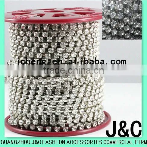 PP32 Metal Cup Chain with rhinestone for shoes and clothes/Strass