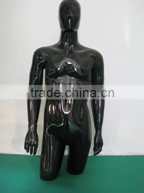 News black Man Plastic Body Form/ Plastic Mannequin Head