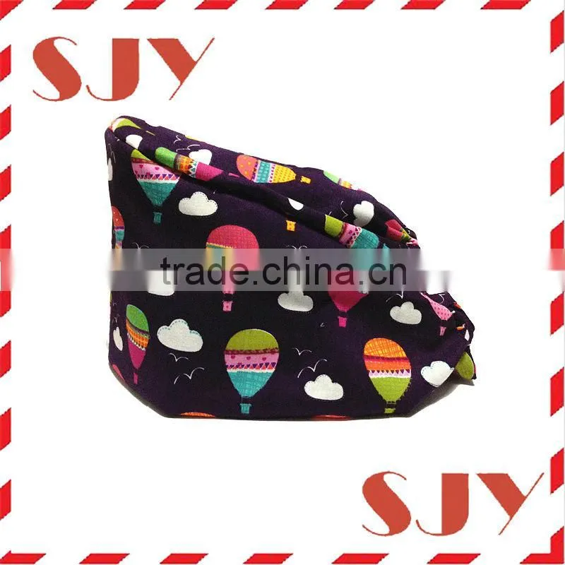 Disposable Print Doctor Cap, Surgical Cap with Elastic back