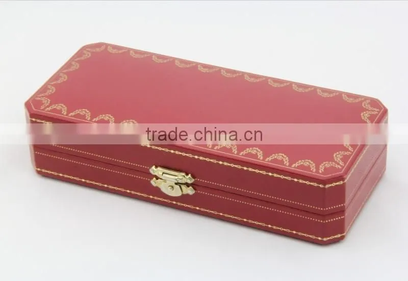 Luxury jewelry box with gold lock for necklace or bracelet