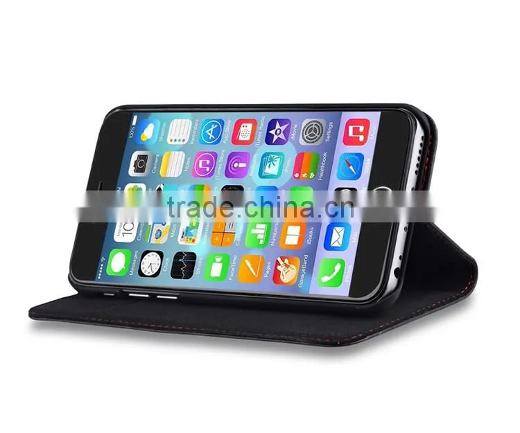 New Flip Card Pocket Genuine Leather Wallet Phone Case Cover Skin For iPhone 6 6S 6 Plus