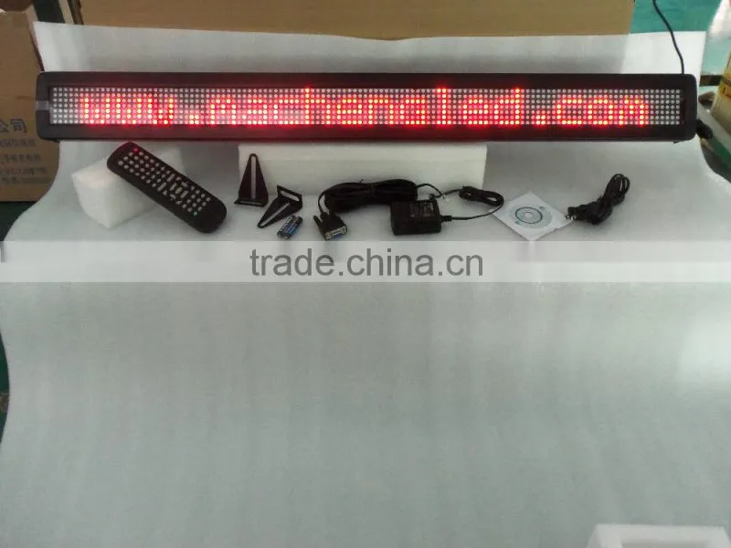 2016 Shenzhen manufacturer High quality 7*80 scrolling led display bluetooth