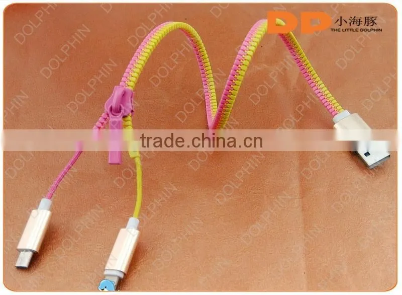 zipper usb cable 2-in-1 cable zipper USB data cable world best selling products
