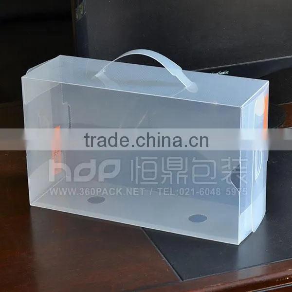 wholesale clear pvc pp pet shoe packaging box