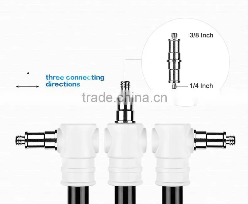 Professional refined aluminum tube light stand for photo studio flash umbrellas reflector