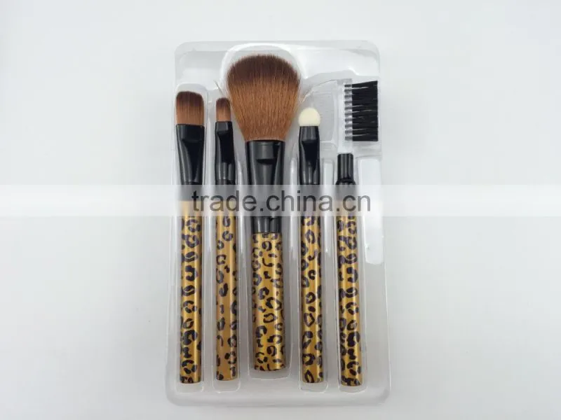 5PCS OEM Wholesale for girl natural hair professional makeup brush set