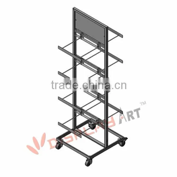 Removable Island Slipper Shoe Rack for Supermarket Equipment