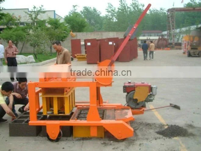 QMR2-45 mobile concrete block making machine for africa