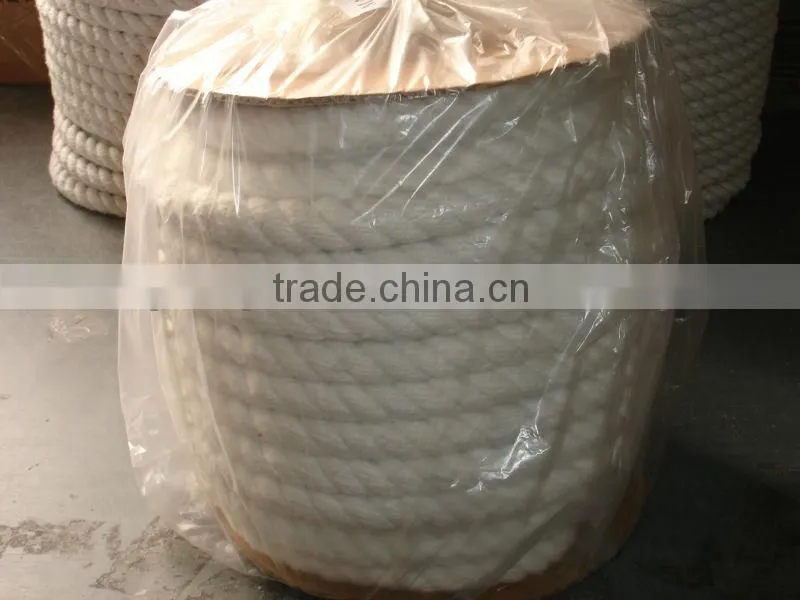 ceramic fiber round braided rope with glass fiber